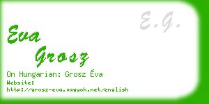eva grosz business card